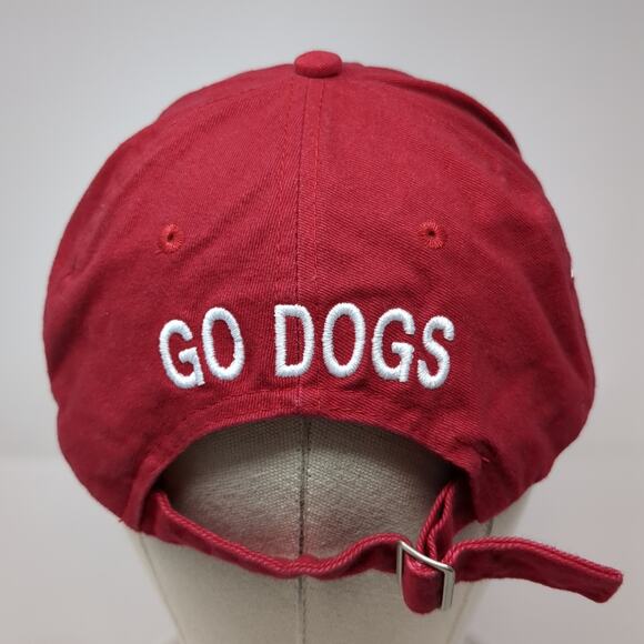 67 Go Dogs Slideback Baseball Cap Red One Size Adjustable Port & Company 6 Panel - Picture 6 of 10